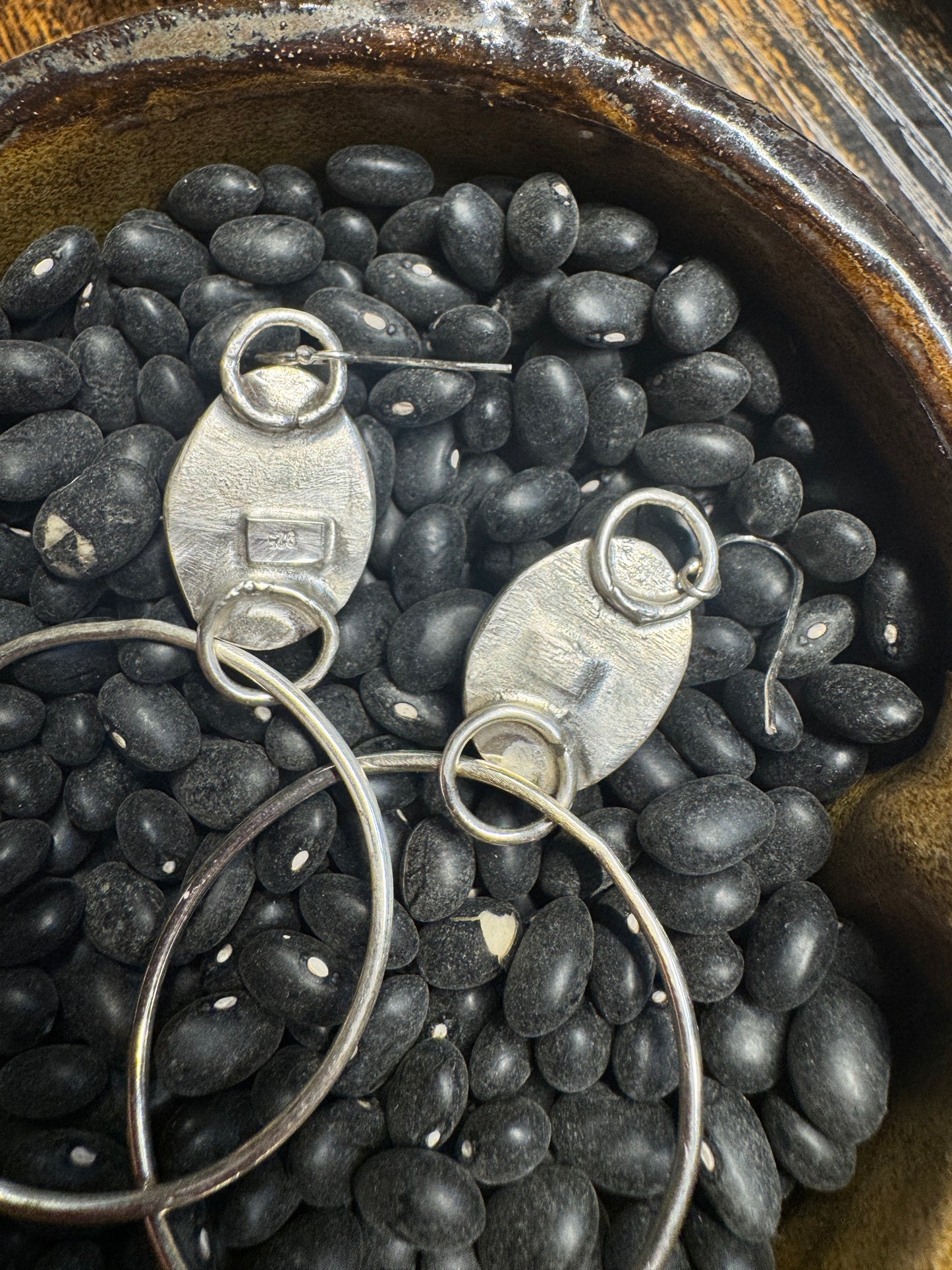 Sterling silver hoop earrings