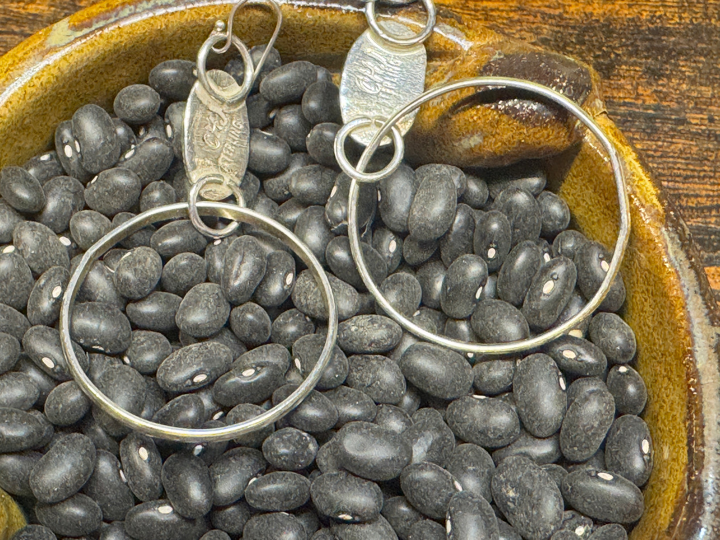 Sterling silver hoop earrings