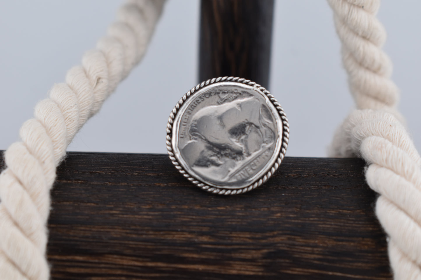Buffalo nickel ring