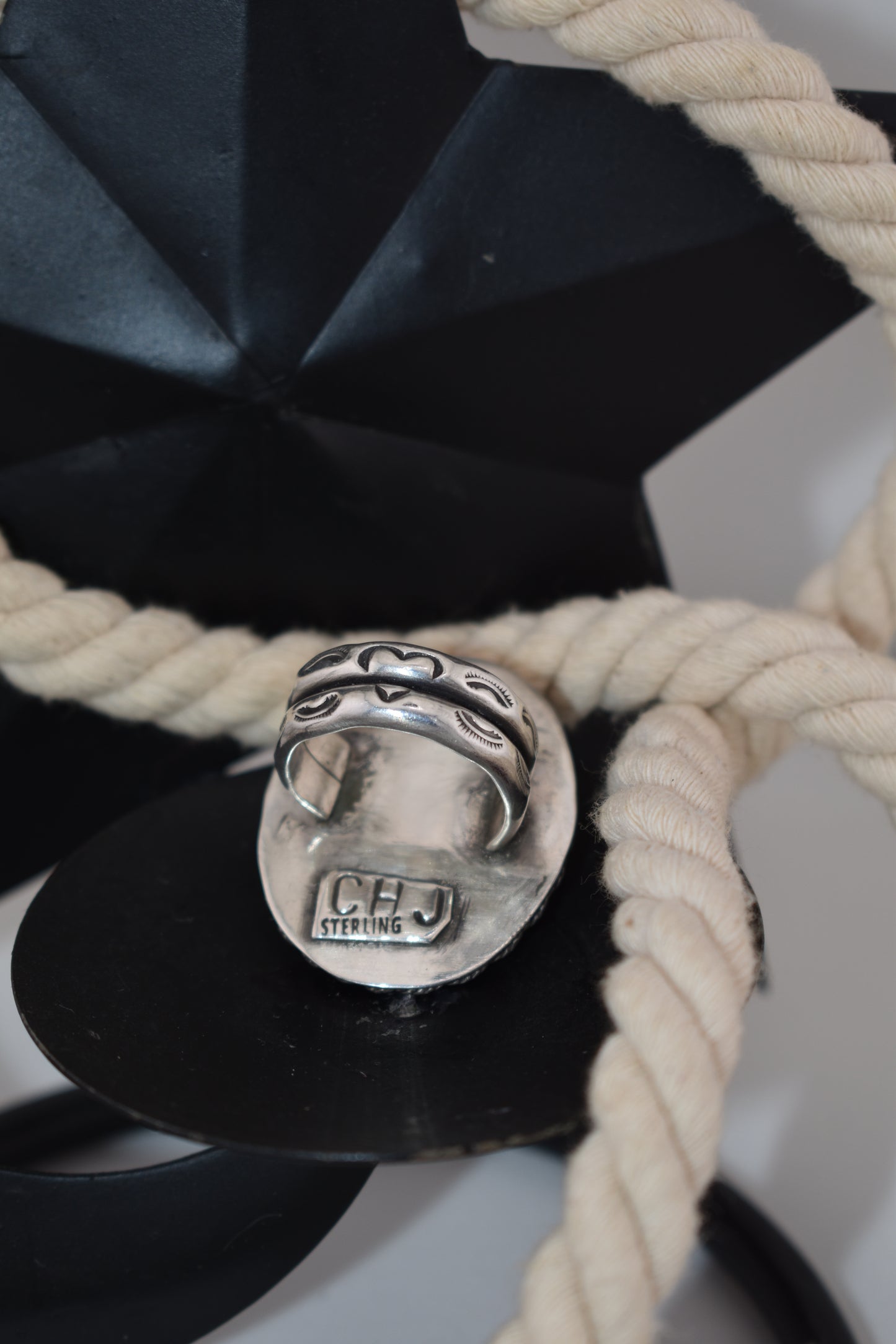 Sterling silver Tibetan turquoise ring