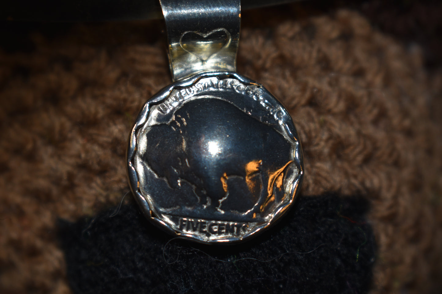 Buffalo nickel pendant