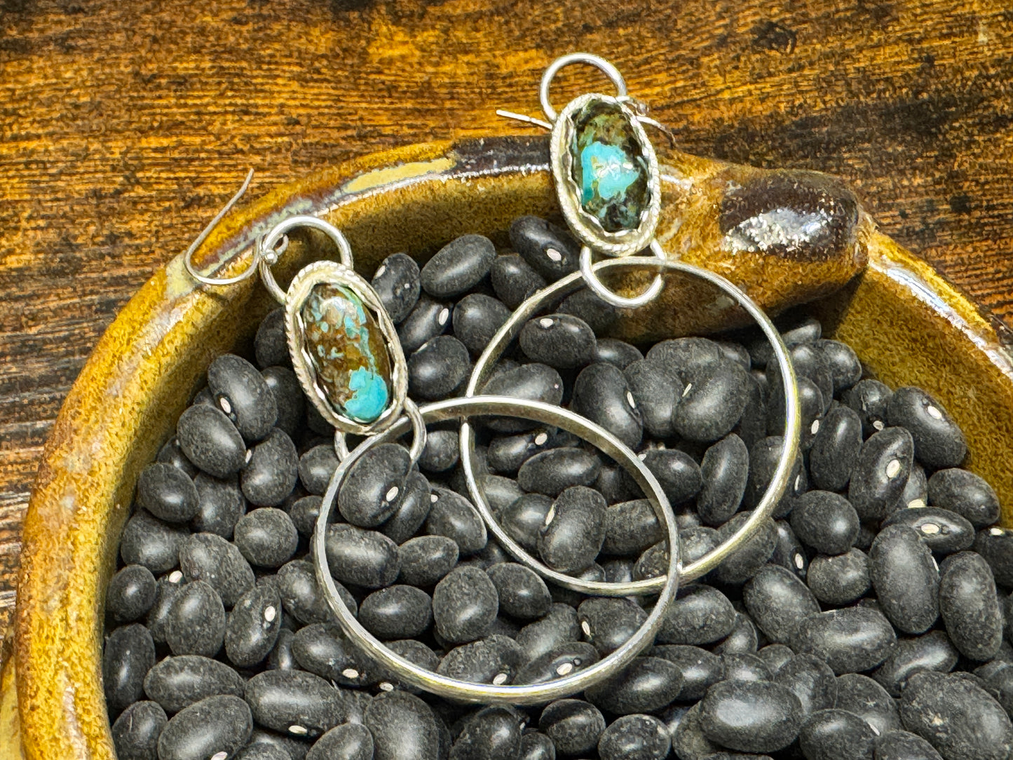 Sterling silver hoop earrings