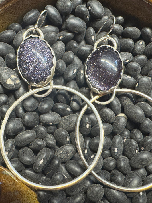 Sterling silver hoop earrings