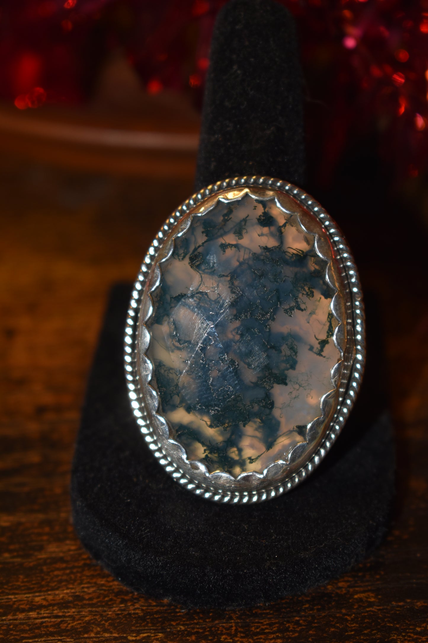 Moss Agate Ring