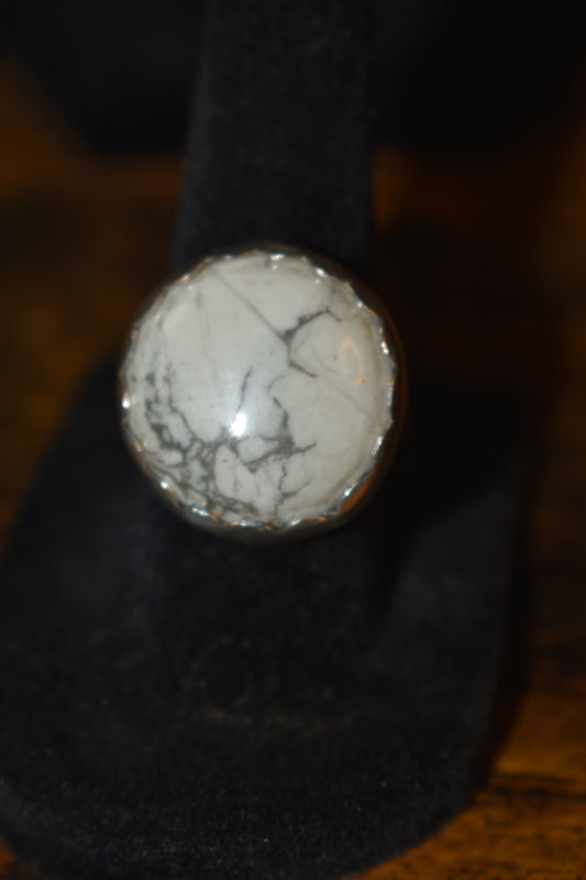 Wild horse jasper ring