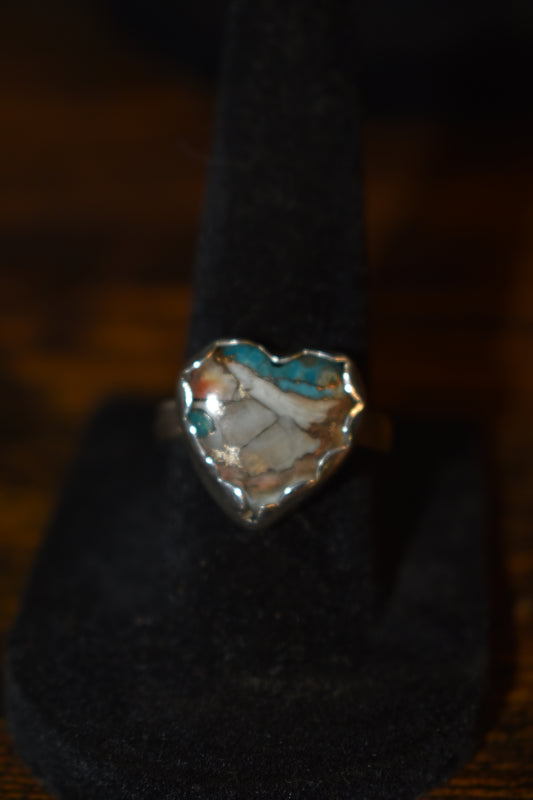 Spiny oyster copper ring
