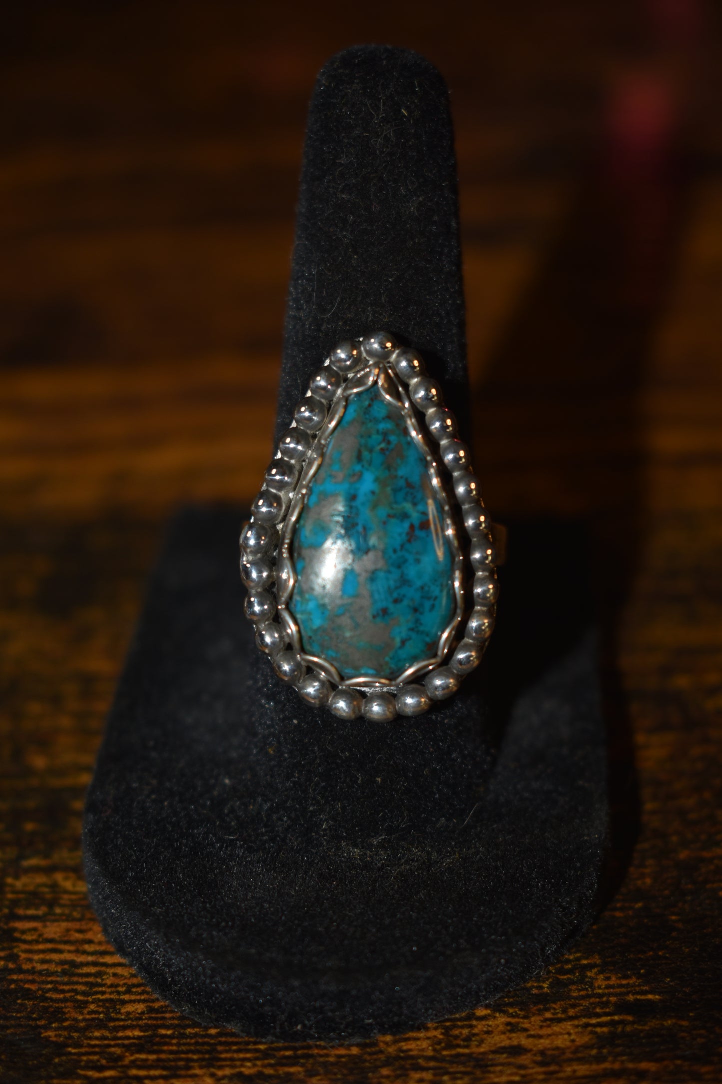 Malachite chrysocolla Ring