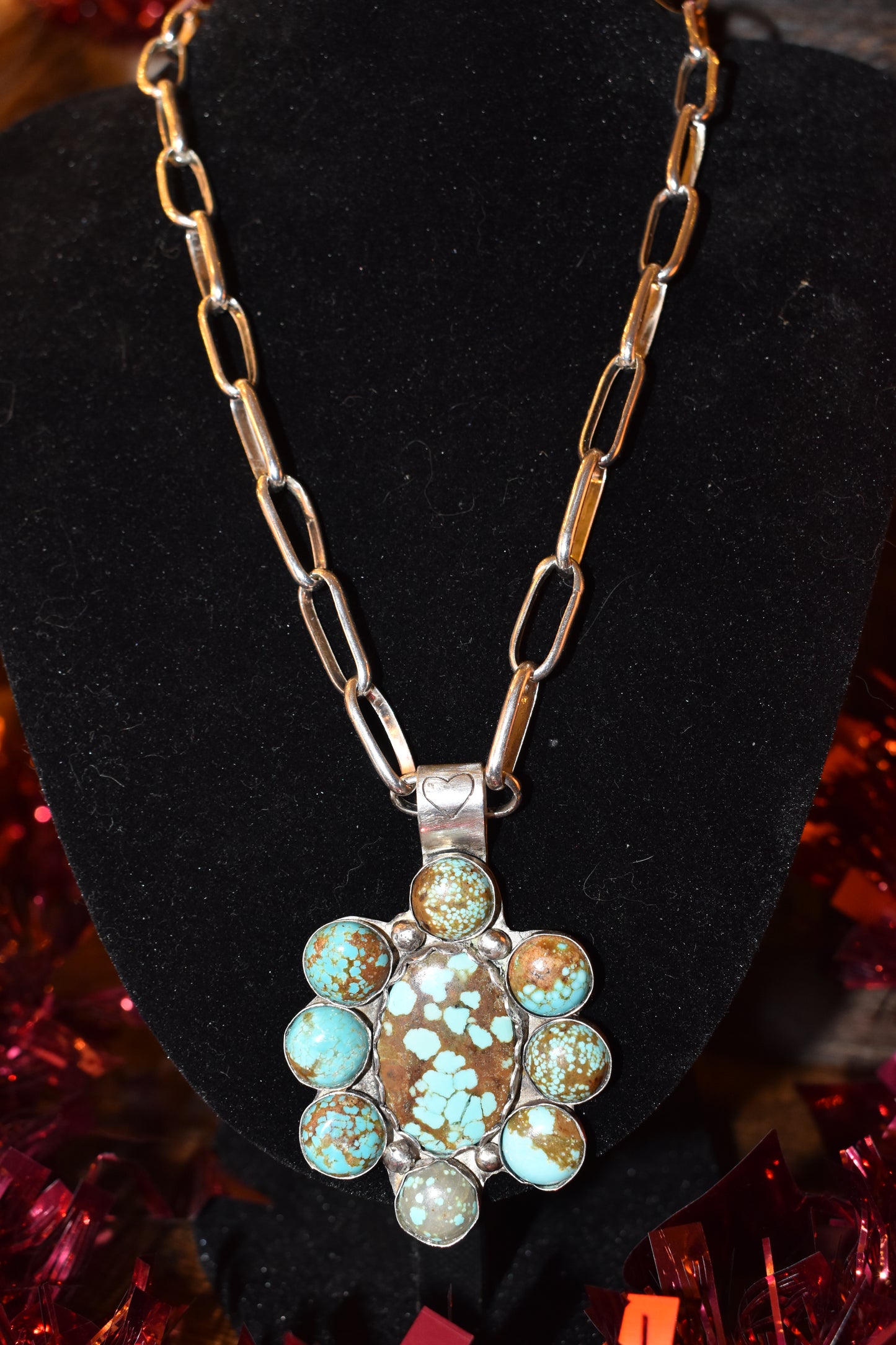 Turquoise Cluster Pendant