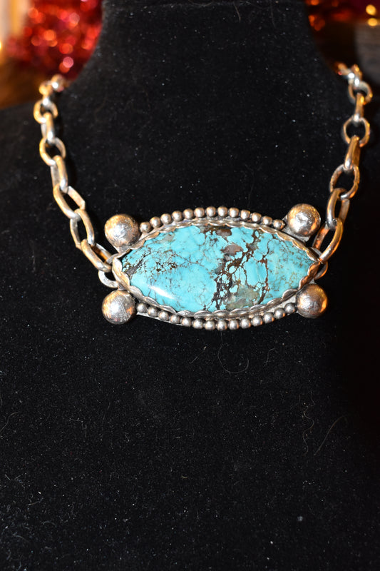 Turquoise Pendant w/ Necklace