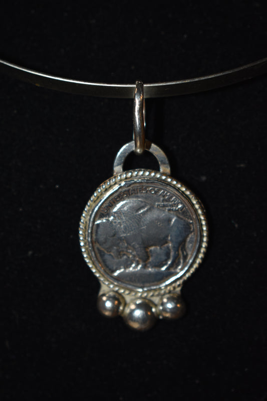 Buffalo nickel pendant