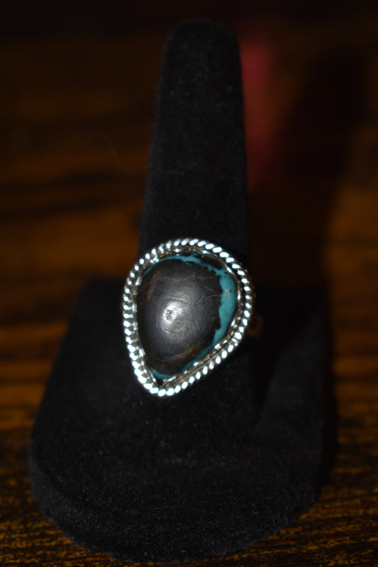 Blackjack turquoise ring
