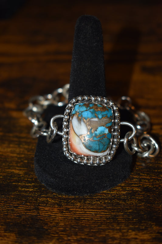 Spiny oyster copper bracelet