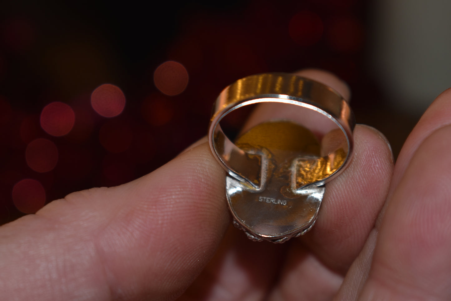 Oblong Moonstone Ring