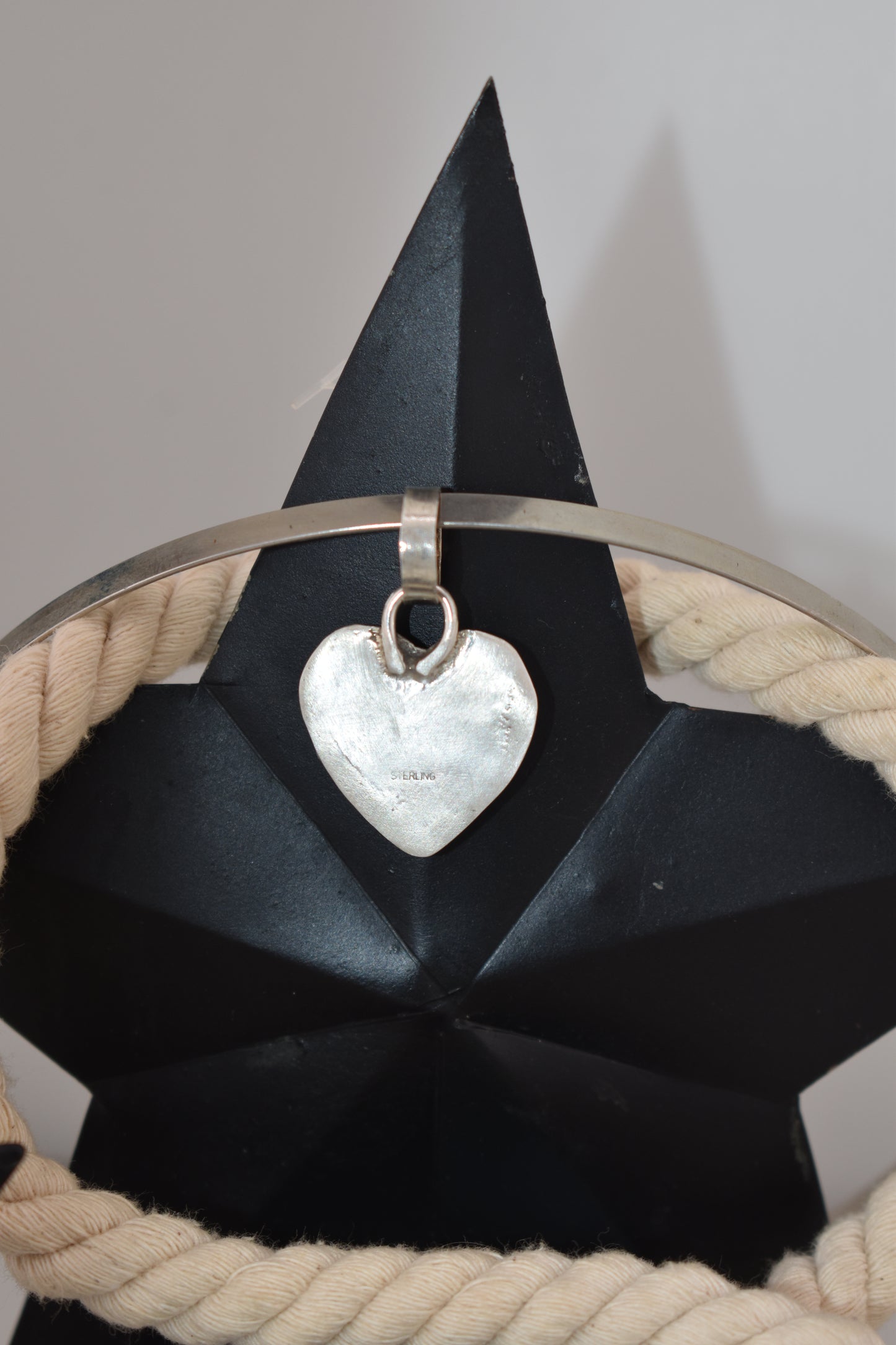 Sterling silver heart pendant