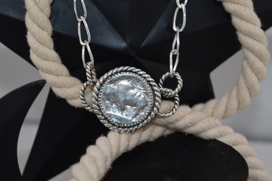 Buffalo nickel bracelet
