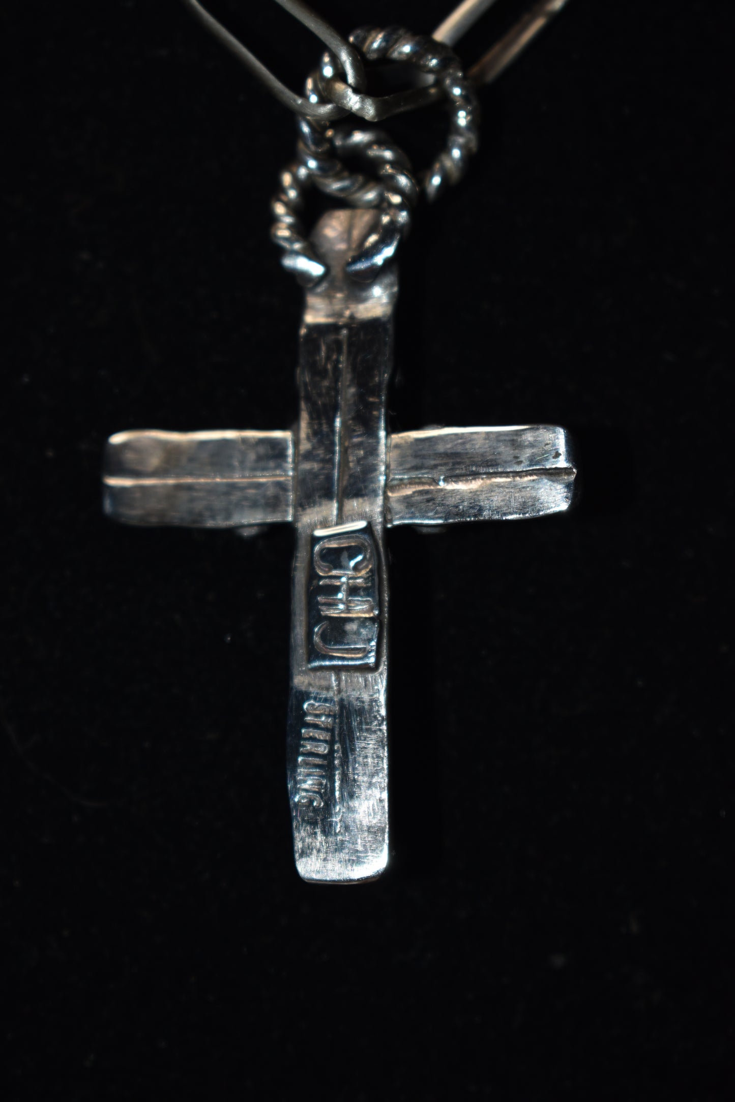 Sterling silver turquoise cross