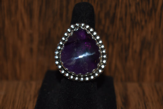 Sterling silver amethyst ring