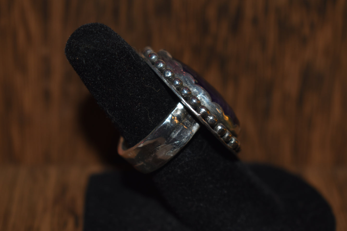 Sterling silver amethyst ring