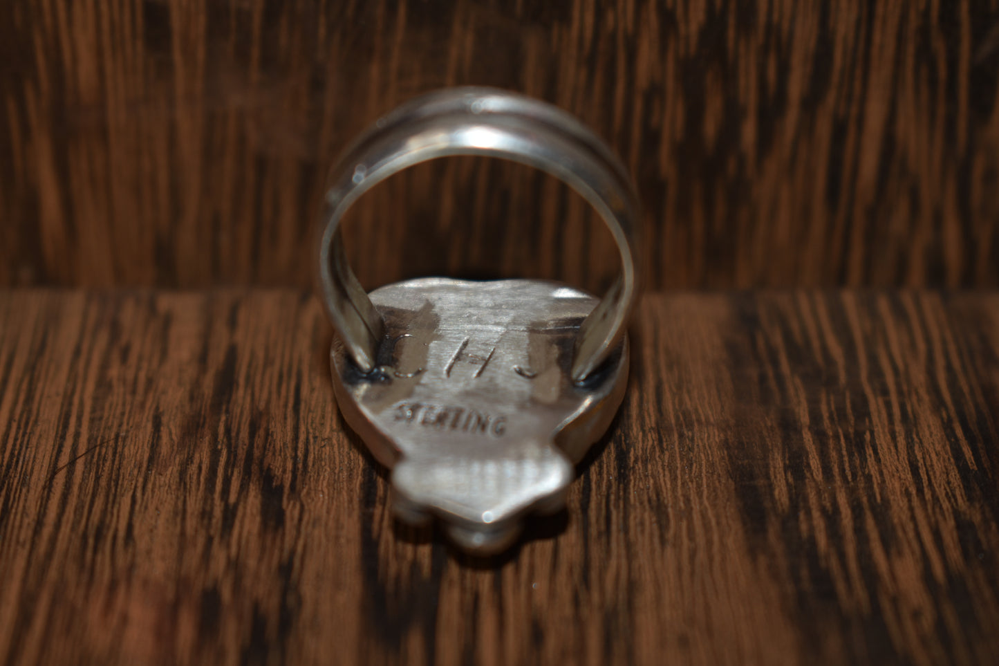 Sterling silver larimar ring