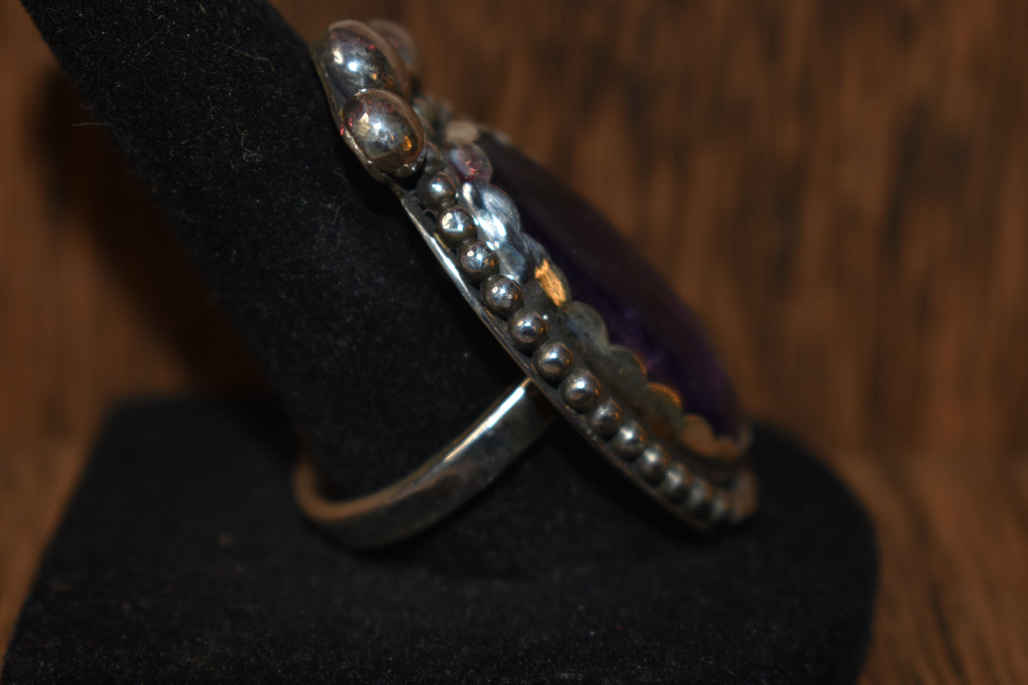 Sterling silver amethyst ring