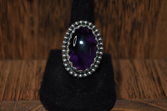 Sterling silver amethyst ring
