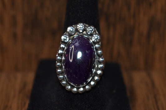 Sterling silver amethyst ring