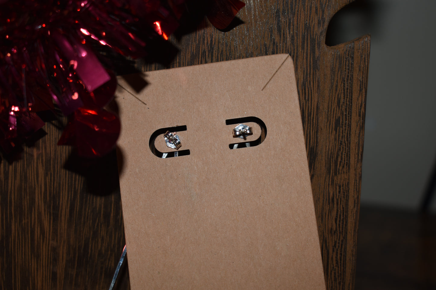 Sterling silver spiny oyster copper earrings