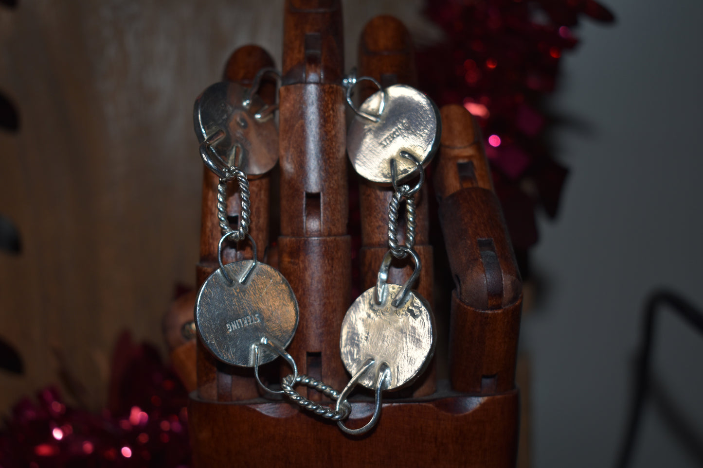 Sterling silver buffalo nickel bracelet