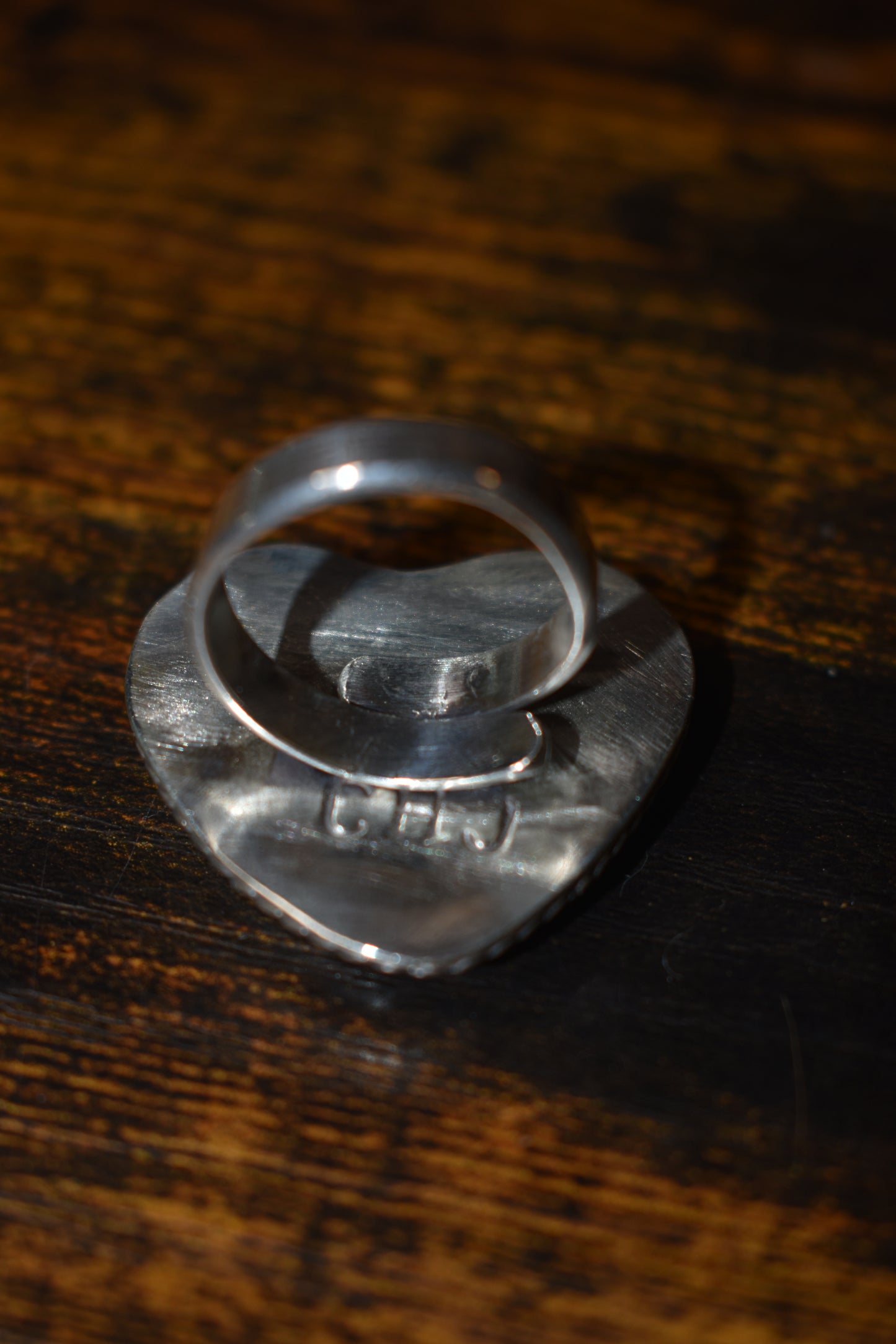 Turquoise heart ring